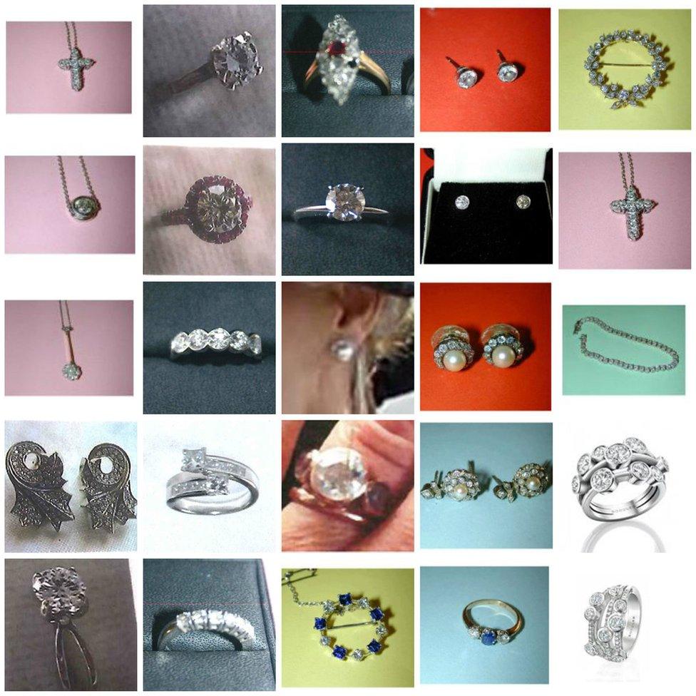 Stolen jewellery