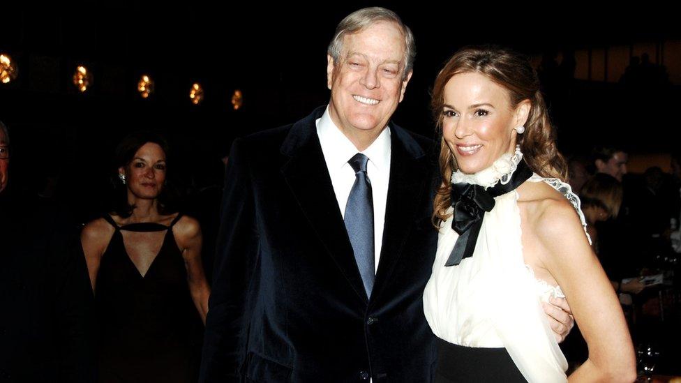 David Koch and his wife Julia attend the New York city ballet