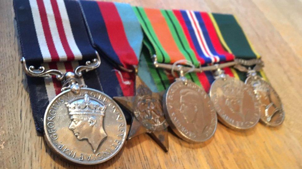 A selection of Bob's medals