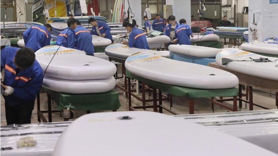 Surfboard factory