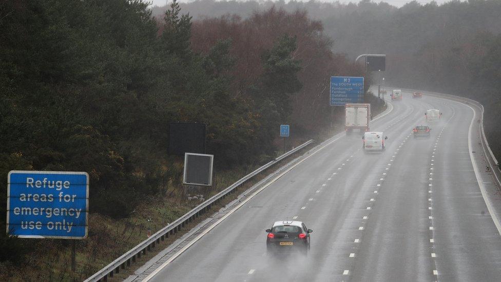 A section of smart motorway