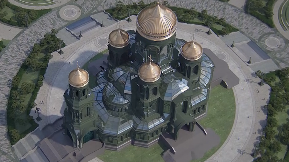 Design of Russian army cathedral, 2018