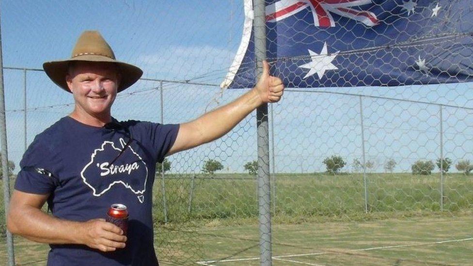 Australia's "one-man police station" and viral river video sensation Des Hansson