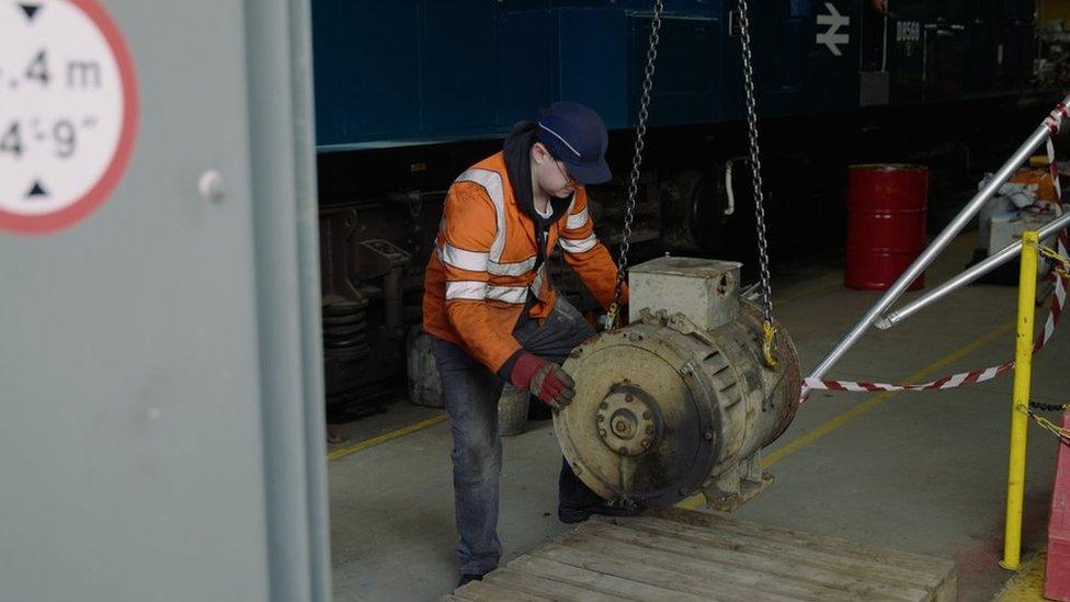 Harry Storer is one of the younger members of the Diesel Depot team