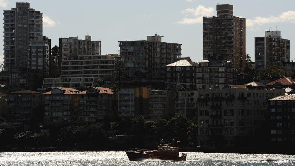 A view of apartments at Kirribilli, Sydney