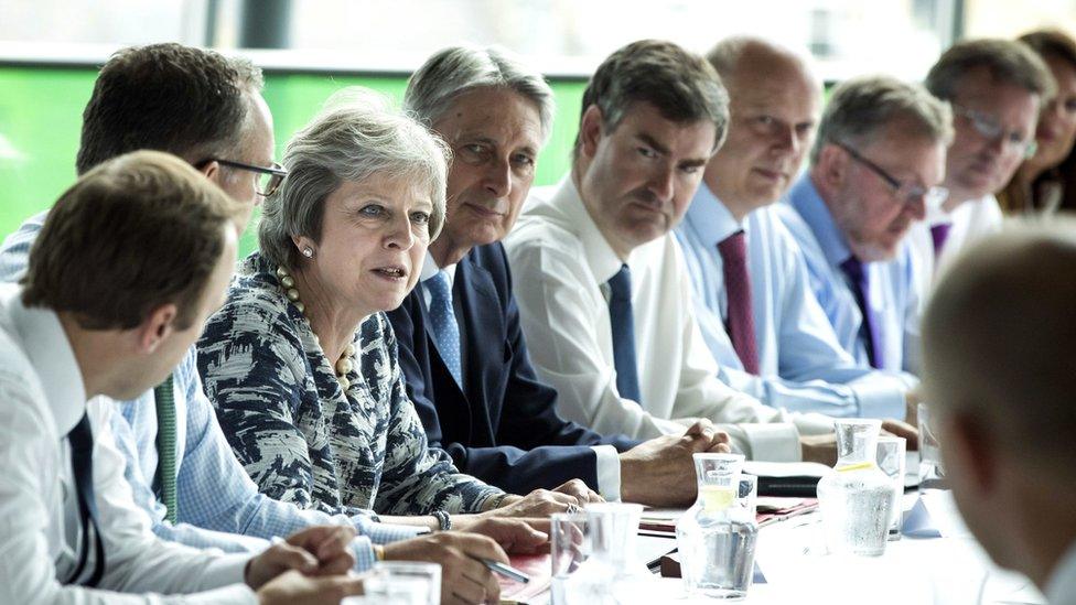 Cabinet members hold a meeting at the Sage Gateshead