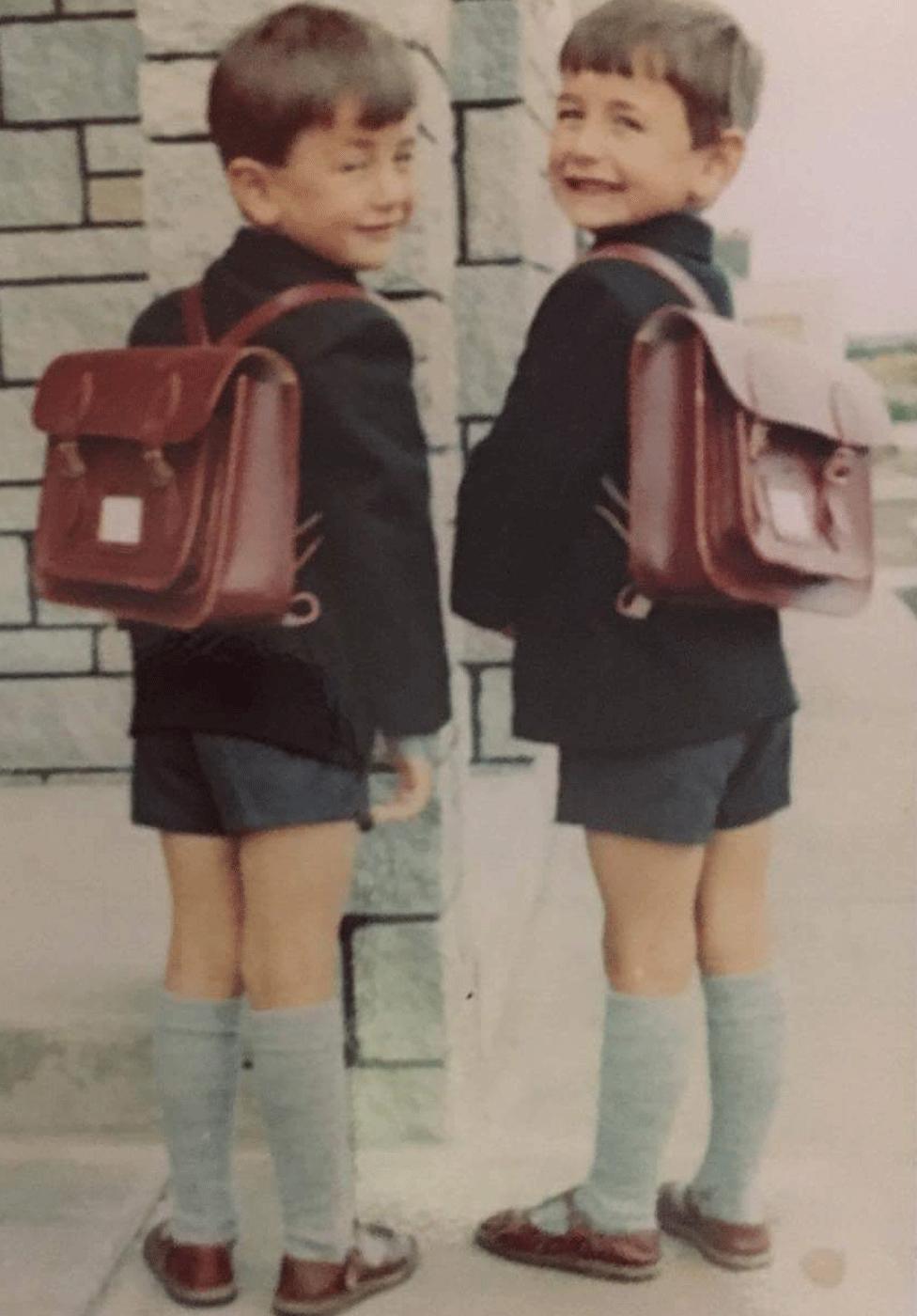 Dennis and Mark Forsyth start school