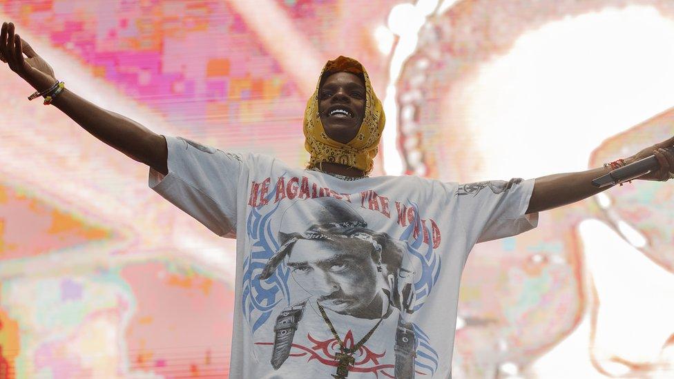 ASAP performing at a festival