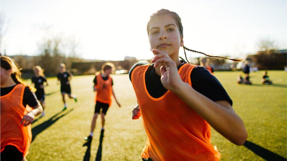 Girl running