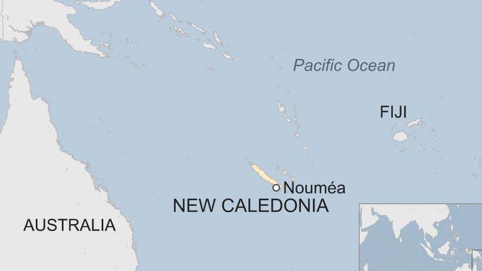 New Caledonia map