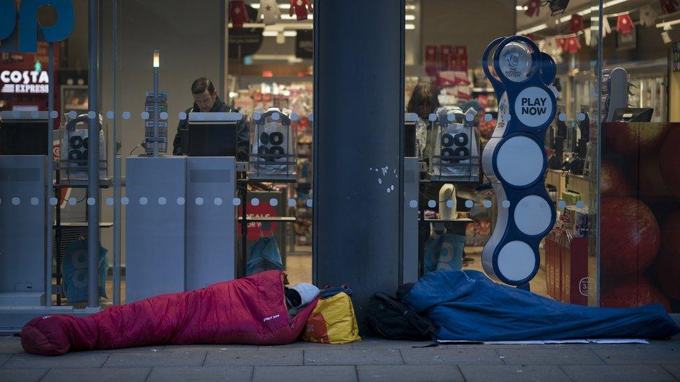 Rough sleepers in Manchester, 2017