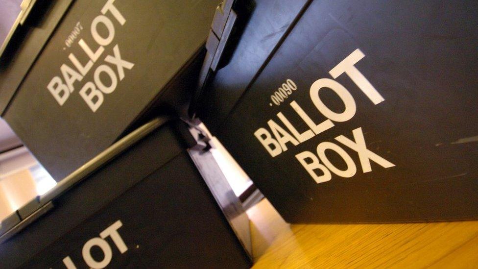 Ballot boxes