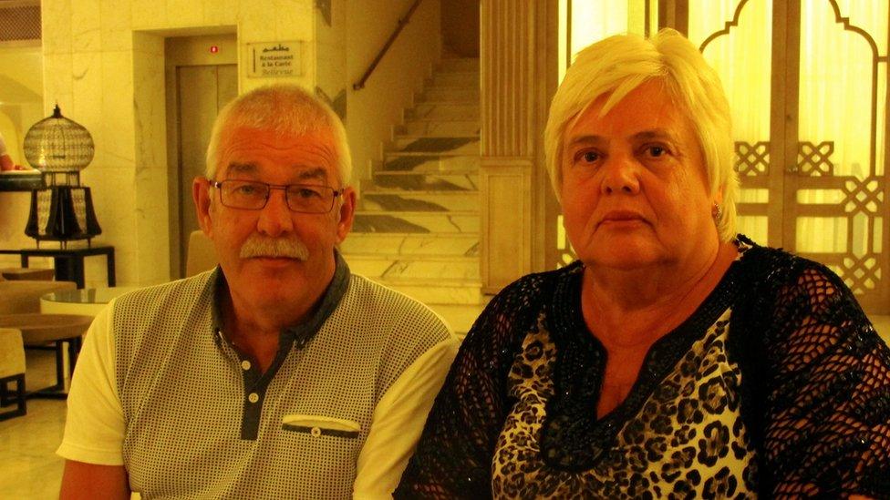 Glynis and Dave Clark were determined to stick with their holiday plans in Sousse in spite of the attacks