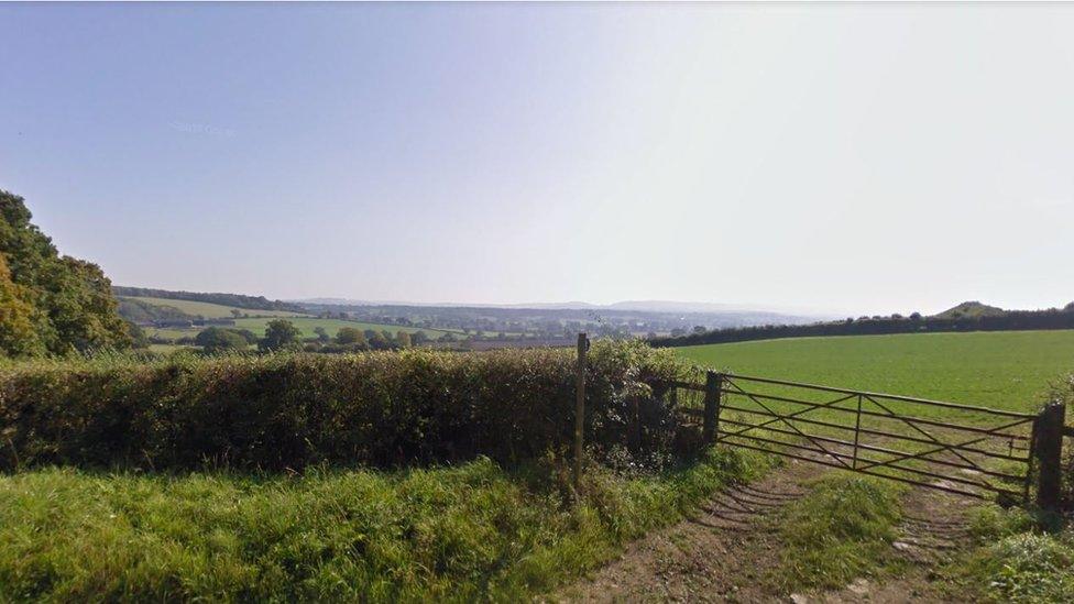 The valley where the solar farm would be situated