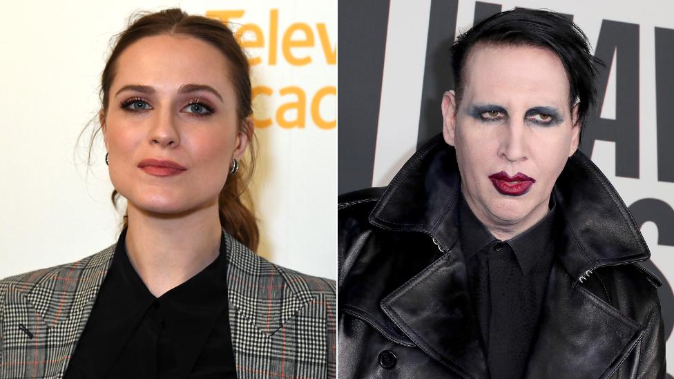 Evan Rachel Wood and Marilyn Manson