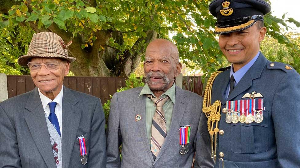 Ralph Ottey and Alford Gardner and Group Captain Frederick Wigglesworth