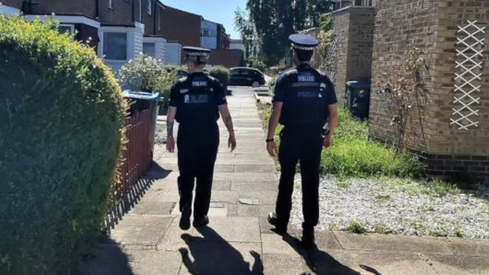 Police in Joyners Field, Harlow