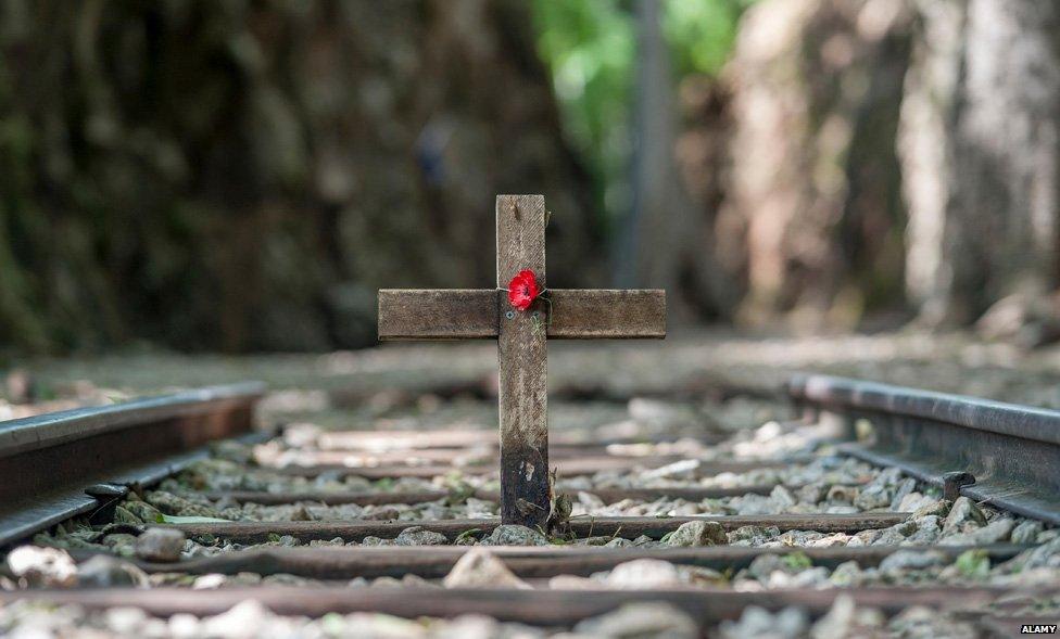 Memorial at the Thai-Burmese railway