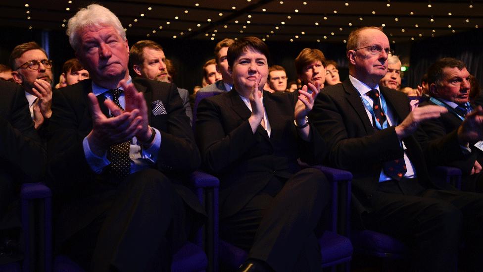 Ruth Davidson with Tory faithful