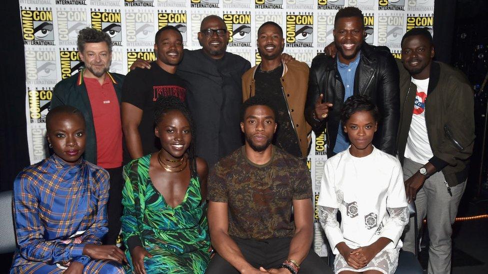 The cast of Black Panther