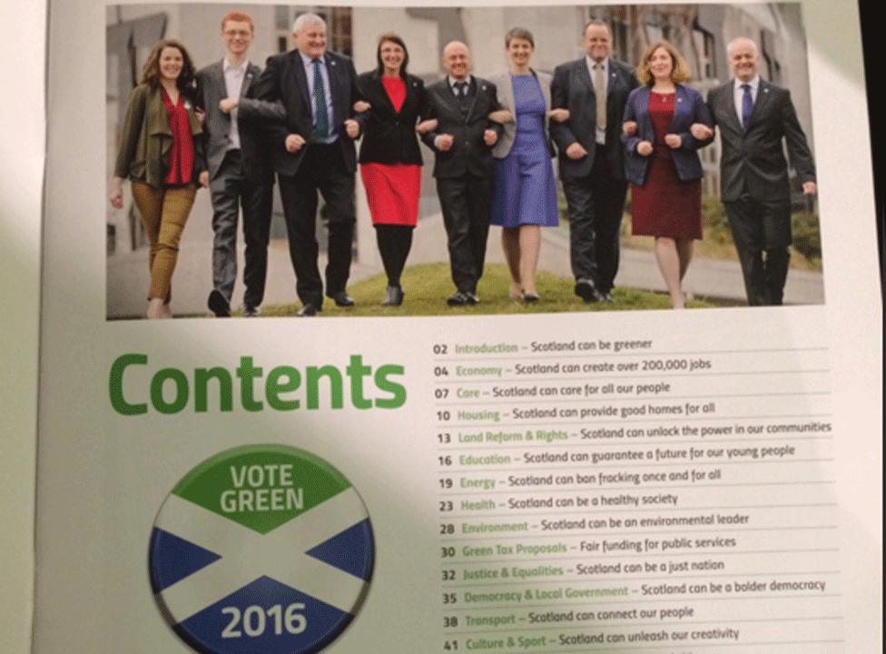 Scottish Green Party manifesto