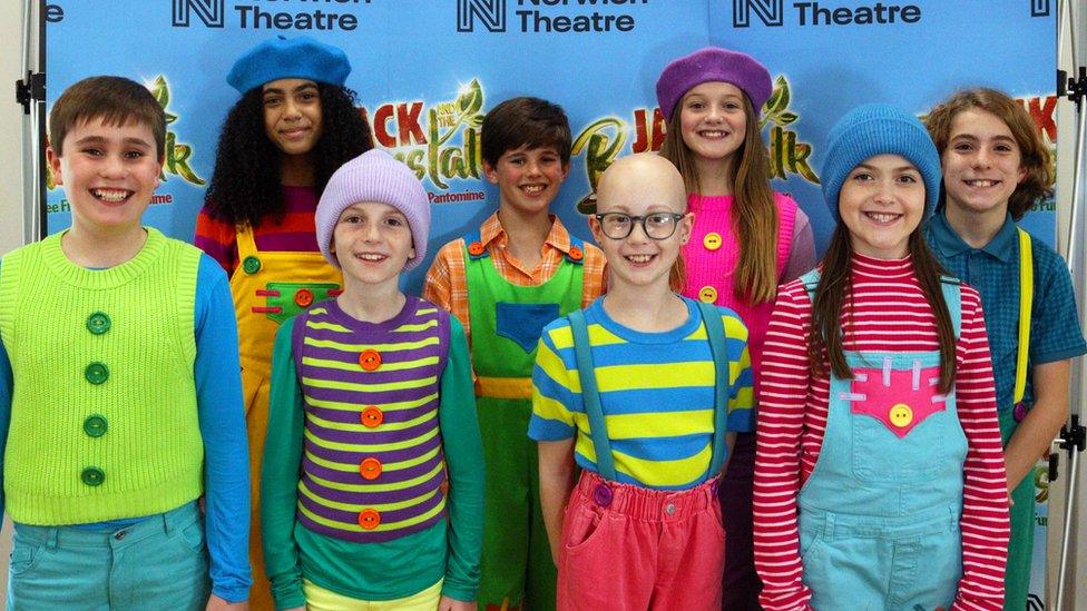 Norwich Theatre Royal's junior cast for Jack and the Beanstalk