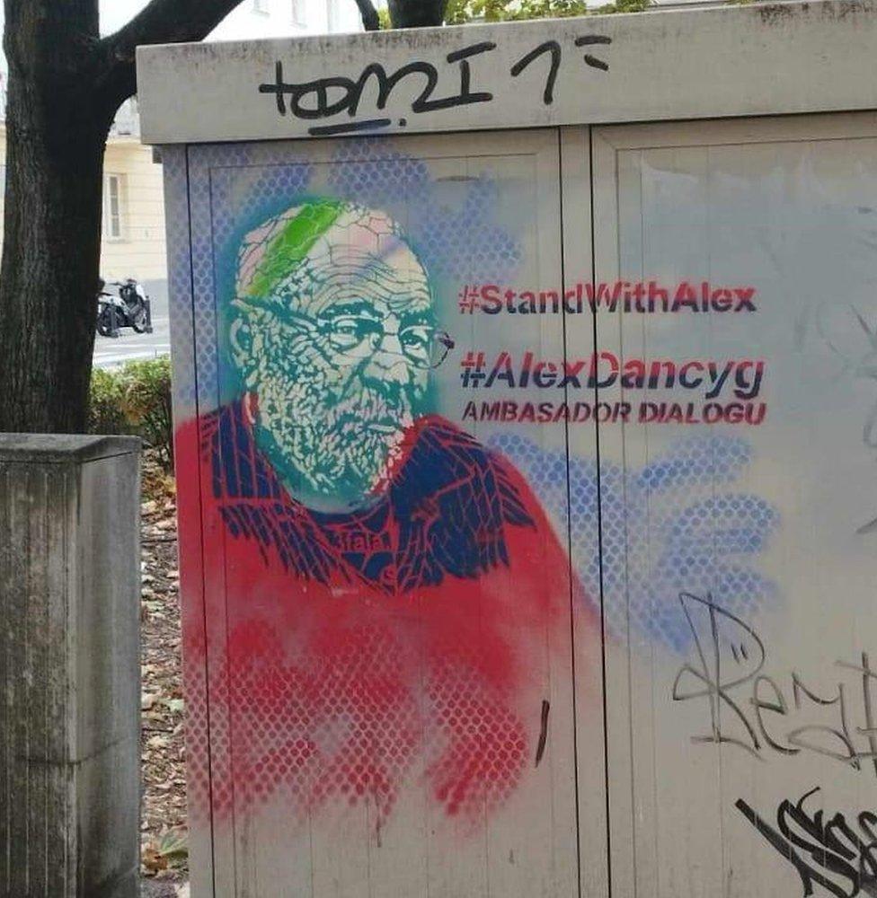 #standwithAlex campaign in Poland