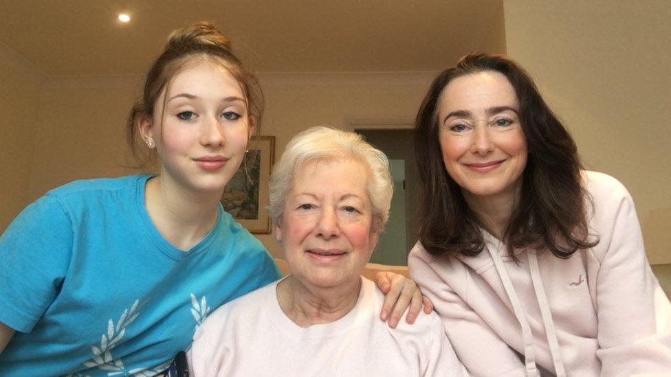 Lauren with grandmother Jackie and mum Stacey