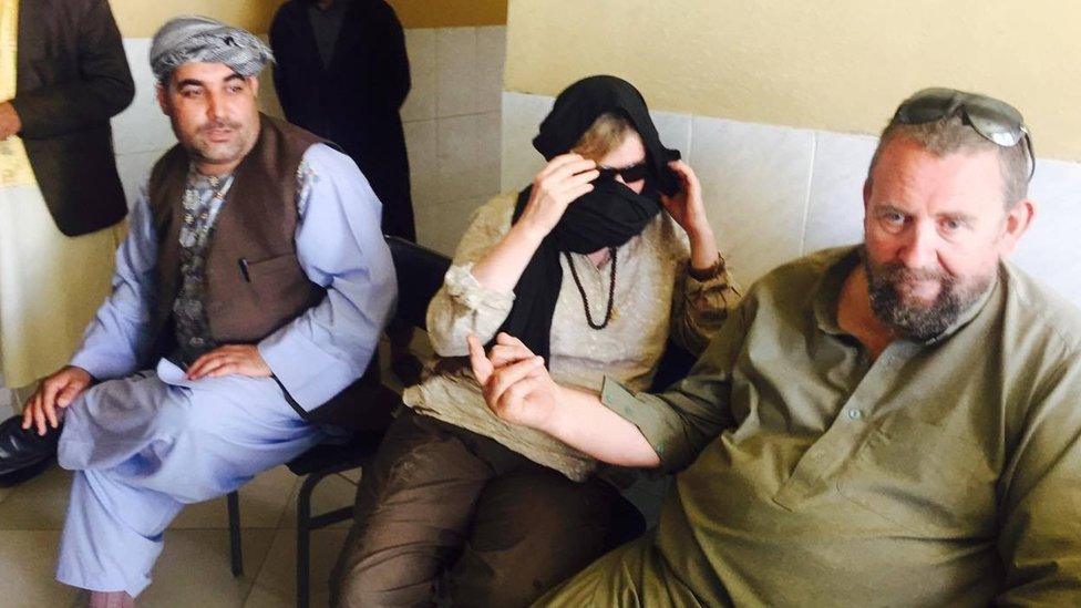 Image of the some of the wounded foreign tourists in Chesht-i-Sharif district of western Herat province on Thursday