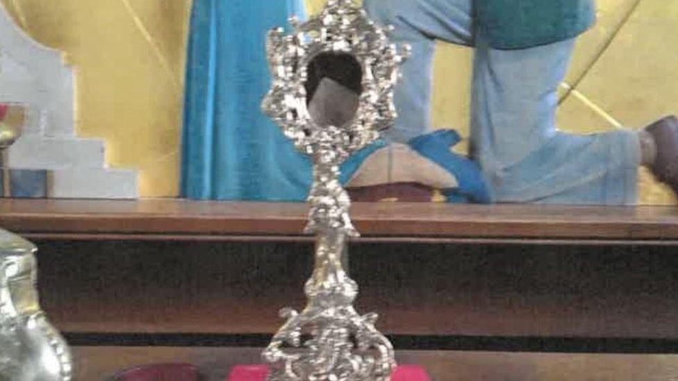 Reliquary of Blessed Jerzy Popieluszko