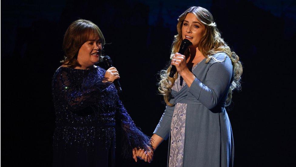 Susan Boyle and Lucie Jones