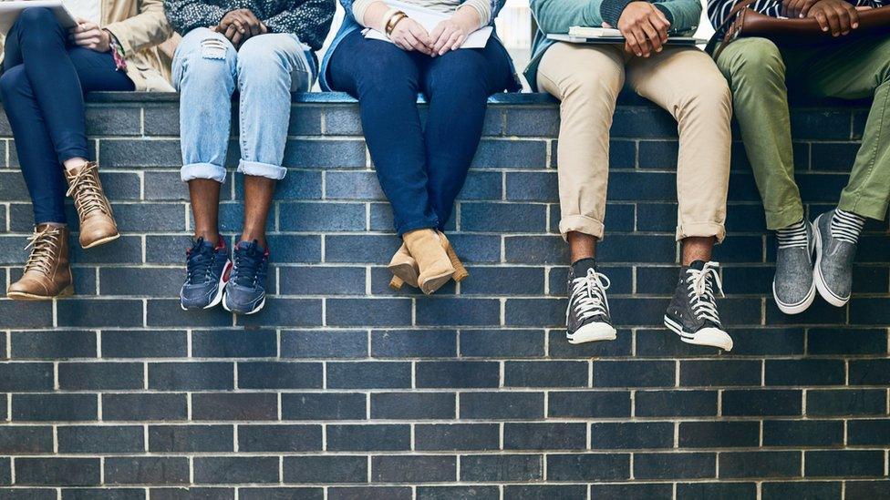 A group of university students