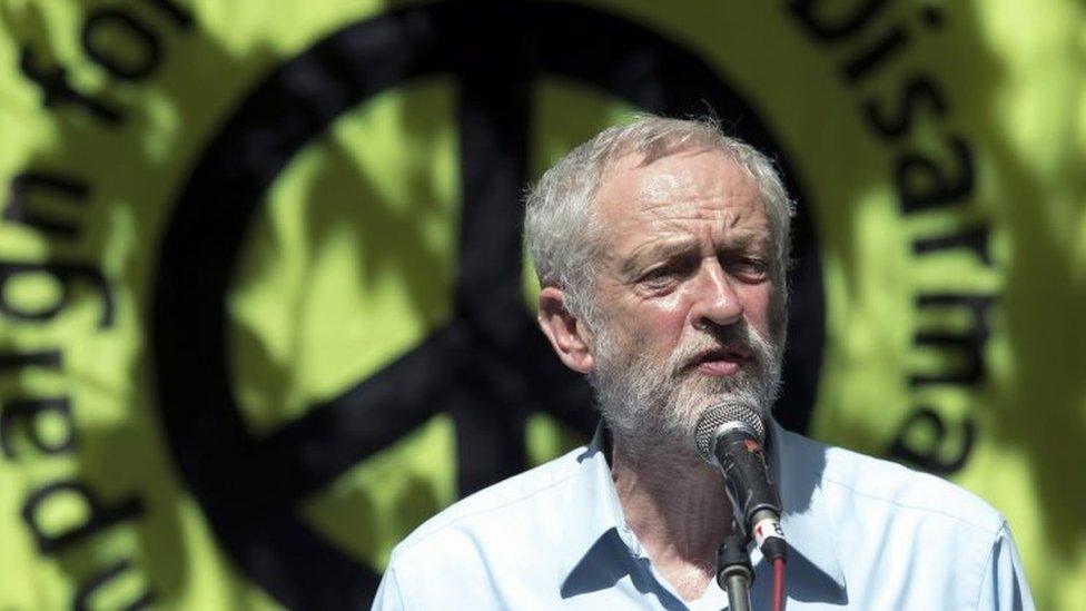 Jeremy Corbyn at CND rally