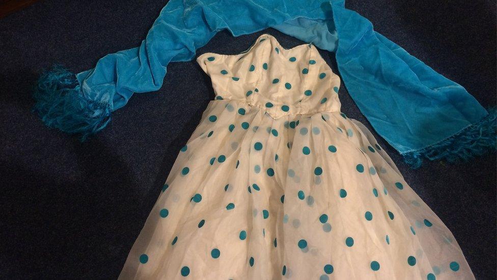 One of Evelyn's dance hall dresses