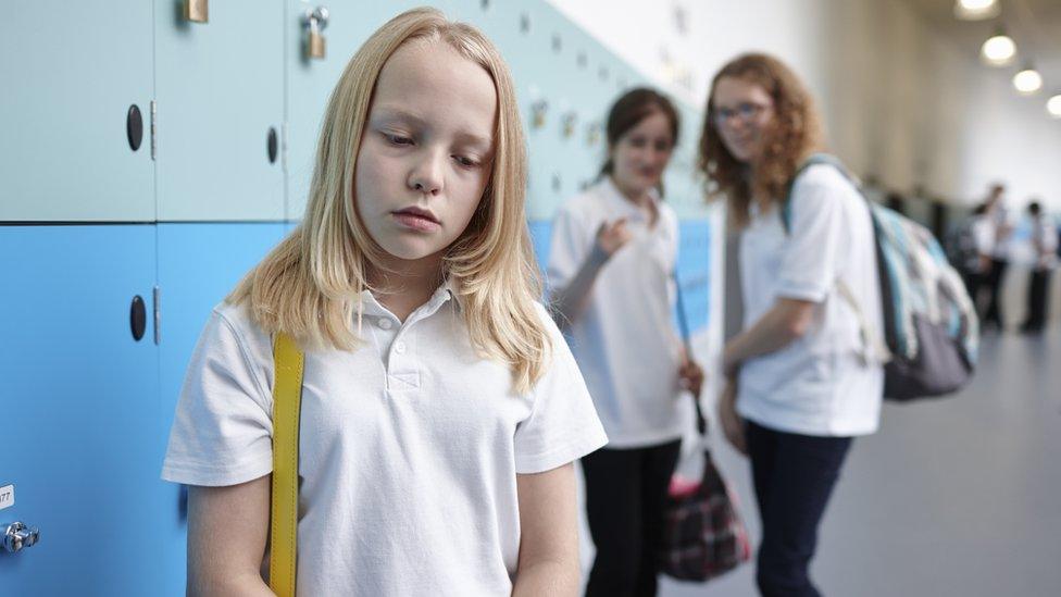 Girl being bullied