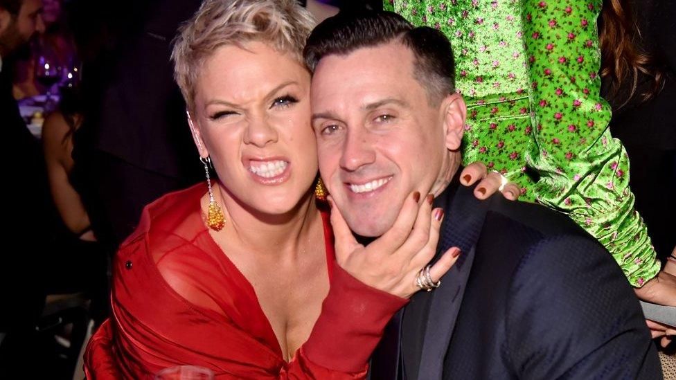 Pink and Carey Hart