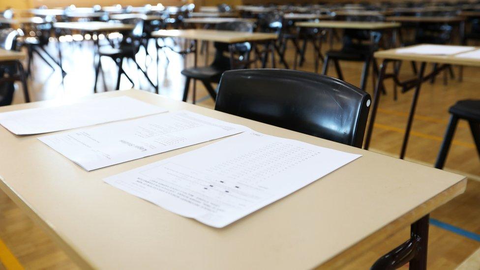 empty exam hall