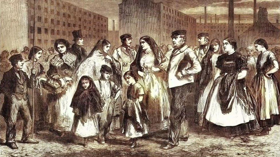 Manchester workers in 1855