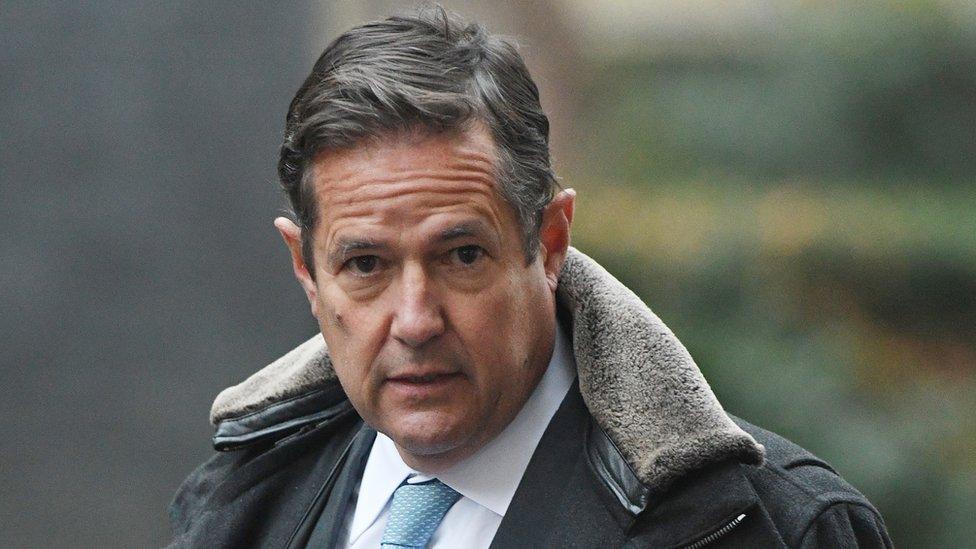 Then-Barclays CEO Jes Staley arrives at 10 Downing Street in London,11 January 2018.