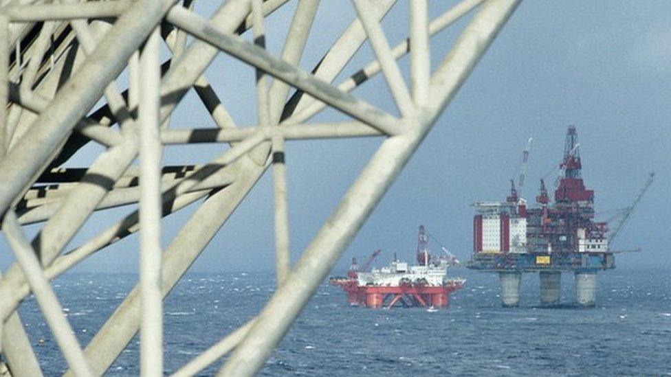 North Sea oil platform