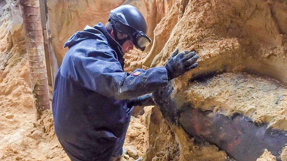 The 450kg bomb found in a Hong Kong construction site