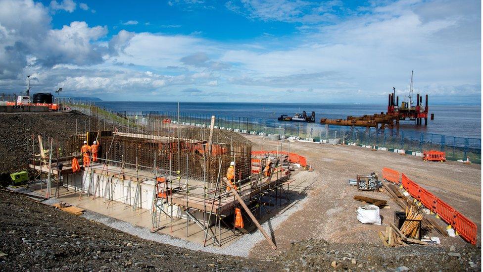 Early construction work at new Hinkley nuclear plants