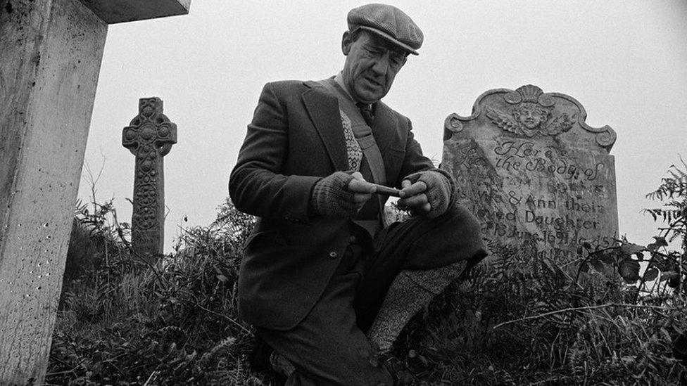 Michael Hordern as The Professor in Jonathan Miller's version of Whistle and Ill Come to You, the classic ghost story by M. R. James, shown on BBC1 on Tuesday 7 May, 1968.