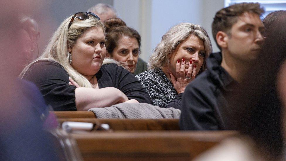 Spectators inside the Alex Murdaugh trial