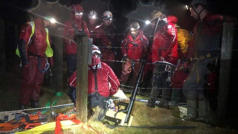 Cave rescue team