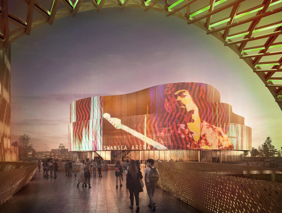 Artist impression of new arena