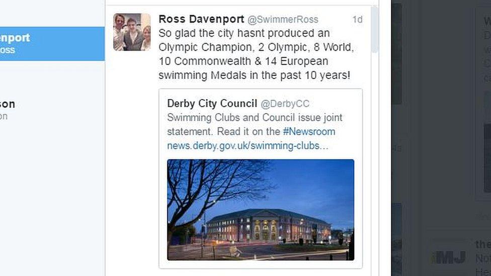 Ross Davenport Tweet