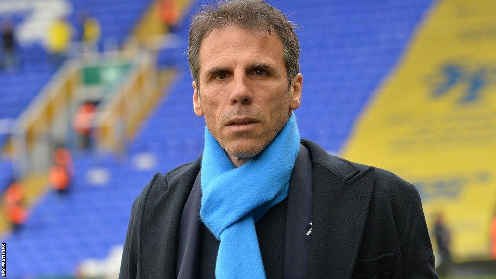 Gianfranco Zola at St Andrew's