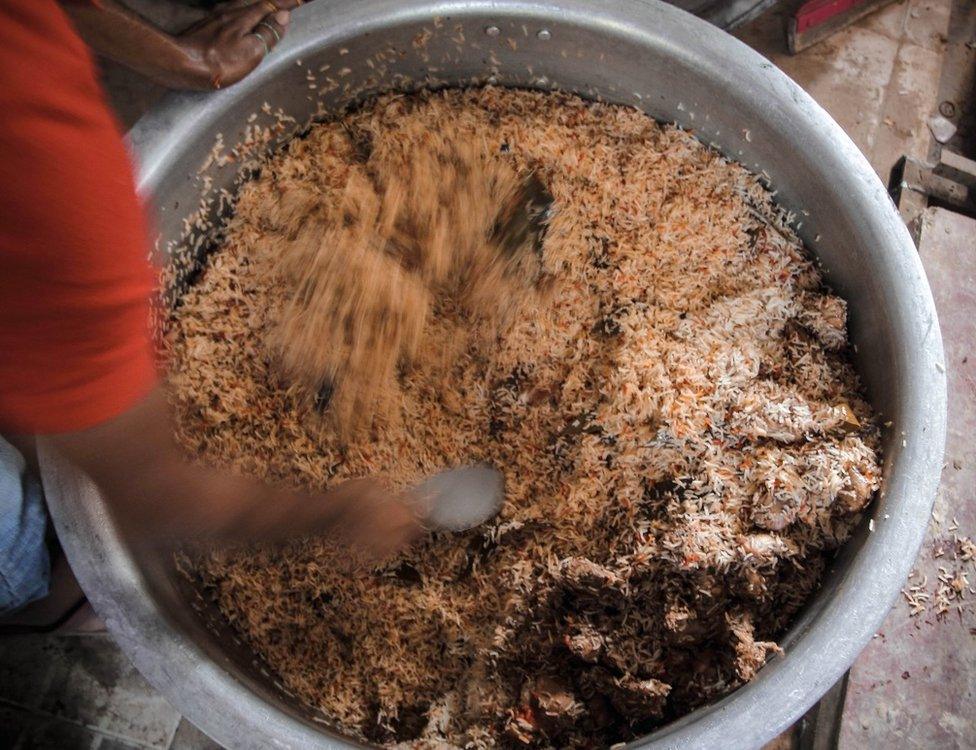 Biryani on the streets of Lucknow