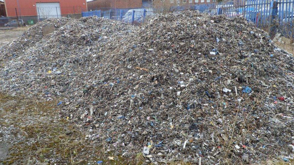 Waste on Edward Street, Salford